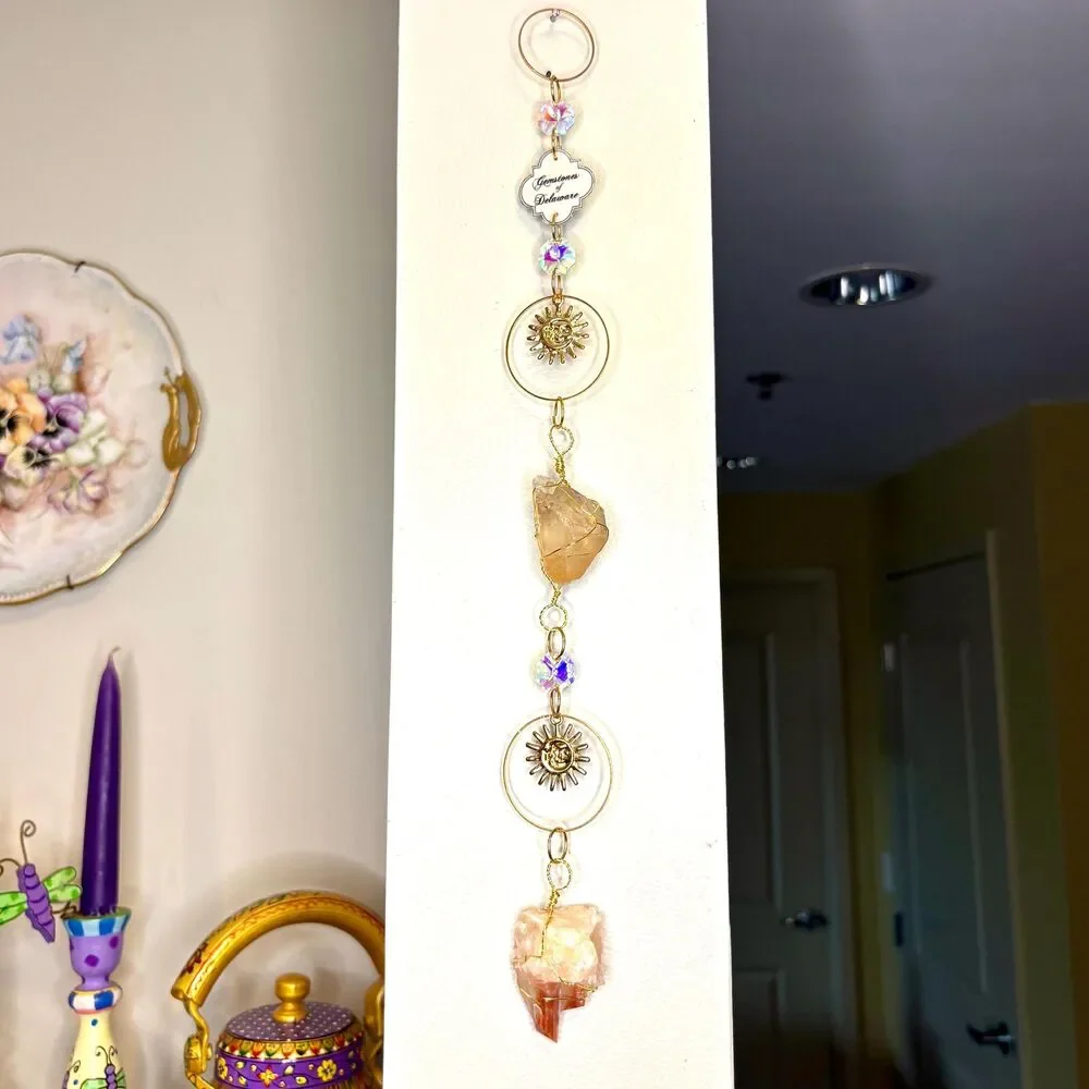 Delaware Quartz & Calcite Wall Hanging, Gemstones of Delaware Collection